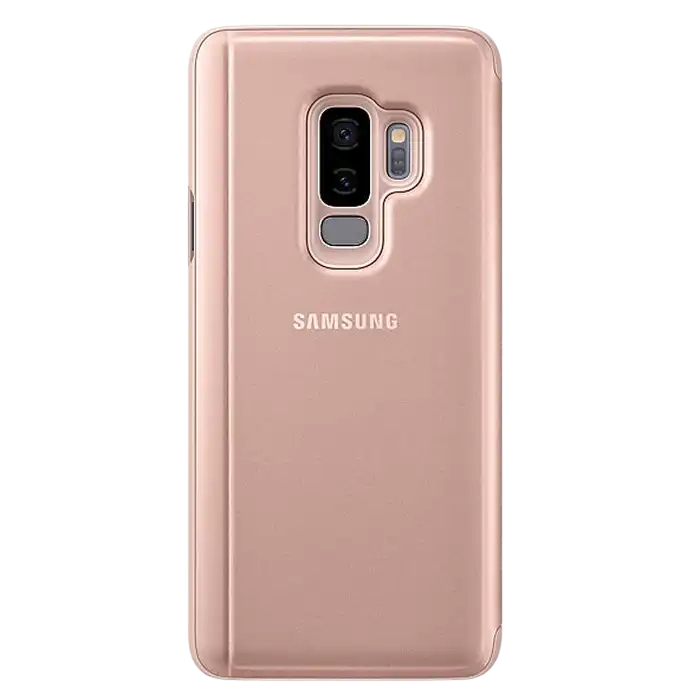 Чехол книжка Samsung Clear view Cover for Galaxy S9+, Золотой
