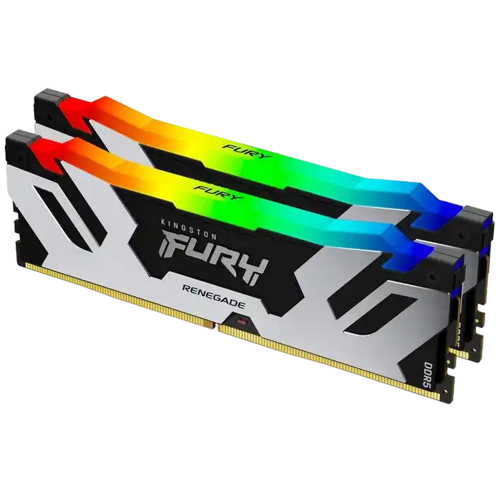 32GB DDR5-6000MHz  Kingston FURY Renegade RGB (Kit of 2x16GB) (KF560C32RSAK2-32), CL32-38, 1.35V, Si