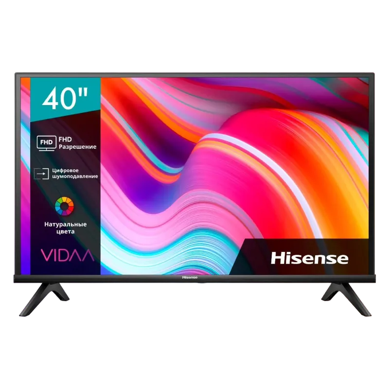40" LED SMART TV Hisense 40A4K, 1920x1080 FHD, VIDAA OS, Black