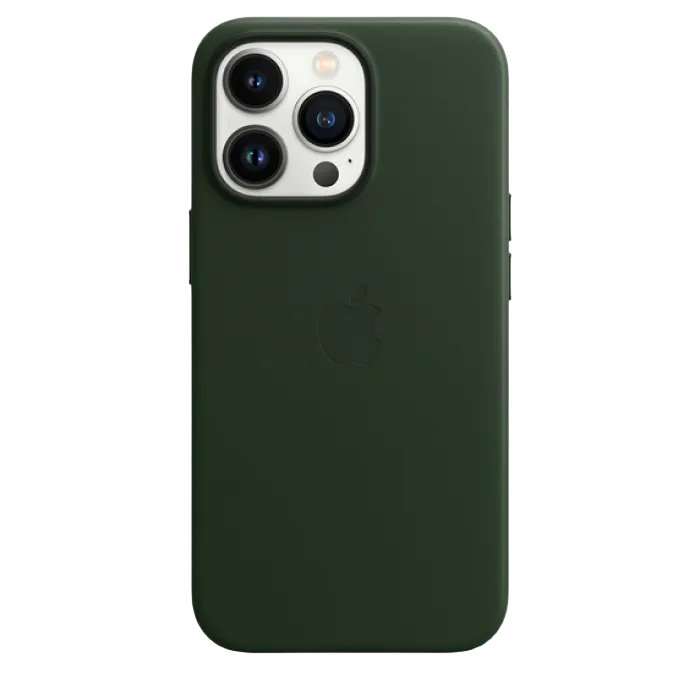 Original iPhone 13 Pro Max Leather Case with MagSafe - Sequoia Green Model A2704