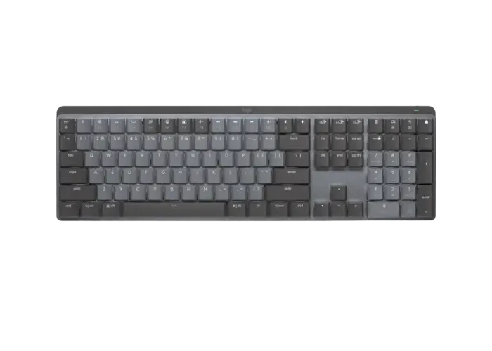 Wireless Keyboard Logitech MX Mechanical, Low-profile switches, Clicky SW, Aluminium, Dual color key