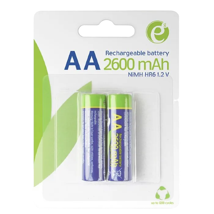 AA 2600mAh, Blister*2, Energenie, Ni-MH, EG-BA-AA26-01