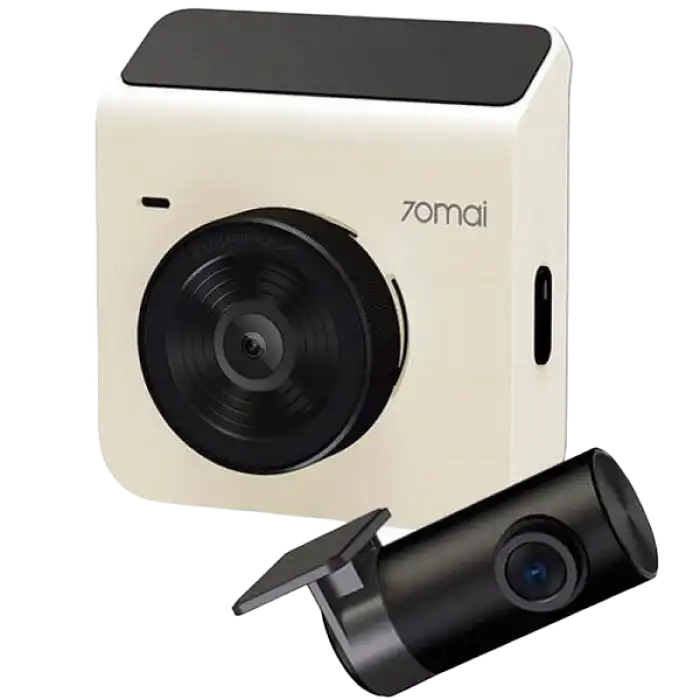 70mai A400 Dash Cam with RC09 Rear cam, Ivory