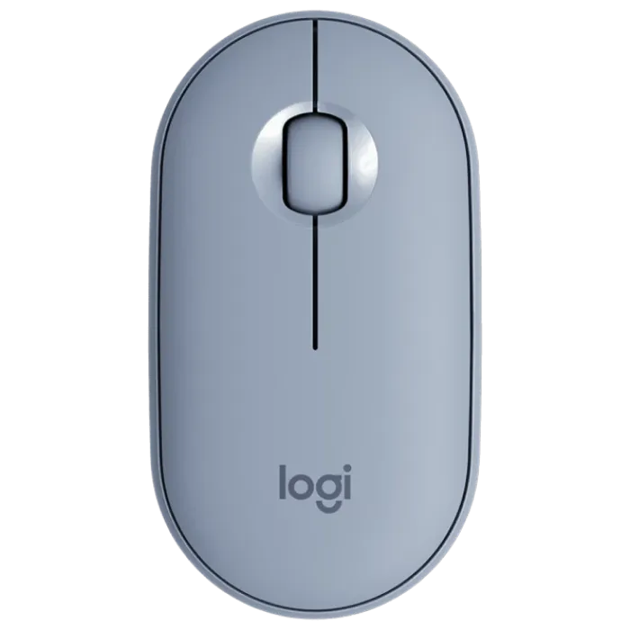 Wireless Mouse Logitech M350, Optical, 1000 dpi, 3 buttons, Ambidextrous, Slim, 2,4 /BT, 1xAA, Blue