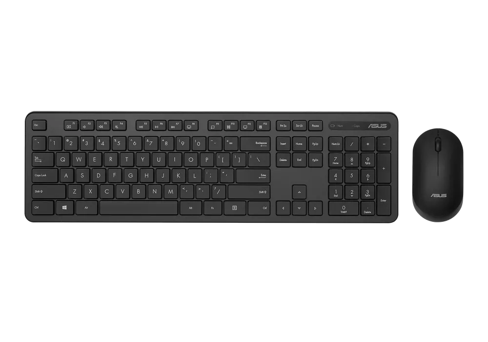 Wireless Keyboard & Mouse Asus CW100, 12 Fn keys, Slim, Low Profile, Low-noise, 800-1600dpi, 3 butto