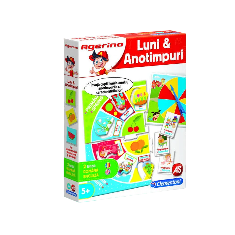 As Kids 1024-50053 Joc Educativ Agerino "nvață Lunile și Anotimpurile"