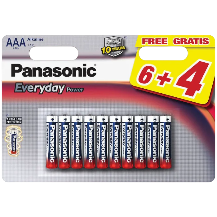 Panasonic  "EVERYDAY Power" AAA Blister*10, Alkaline, LR03REE/10B4F