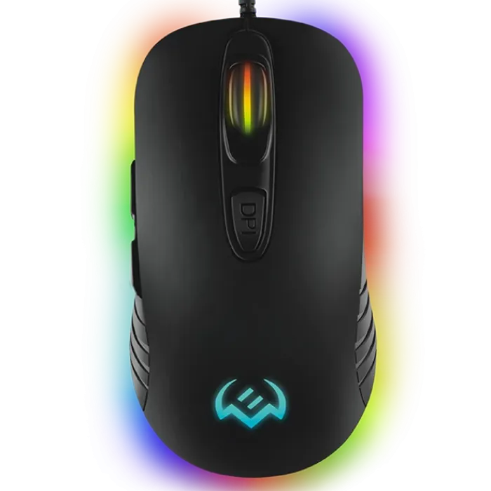 Gaming Mouse SVEN RX-G820, Optical 200-4800 dpi, 7 buttons, Soft Touch, Backlight, Macro, Black, USB