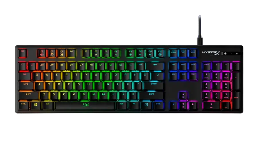 Gaming Keyboard HyperX Alloy Origins, Mechanical, Clicky SW, Aluminum, Onboard Memory, Game Mode, RG