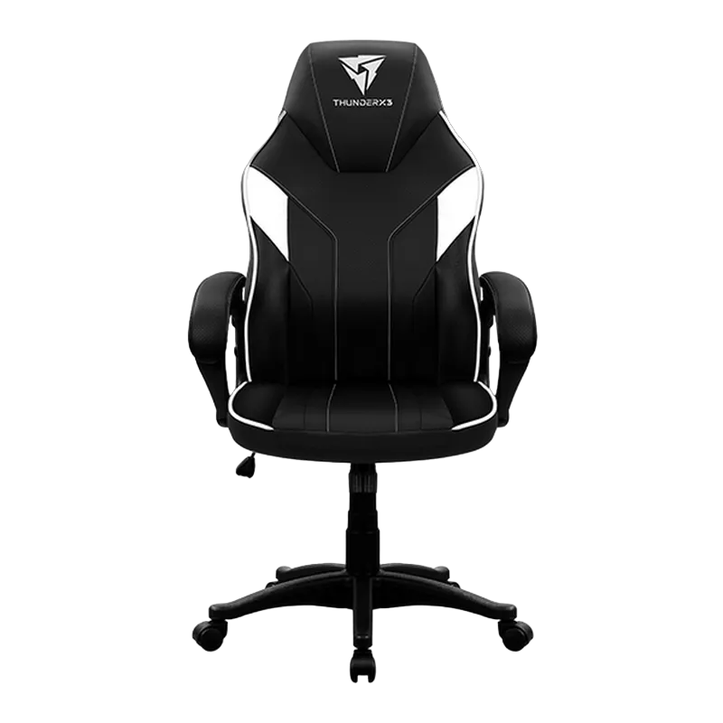 Gaming Chair ThunderX3 EC1  Black/White, User max load up to 150kg / height 165-180cm