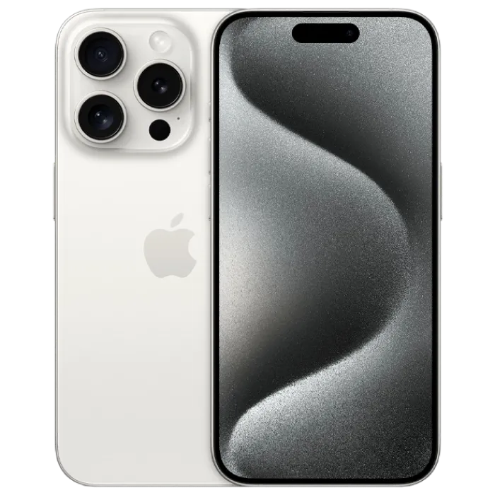 iPhone 15 Pro, 256GB White Titanium MD