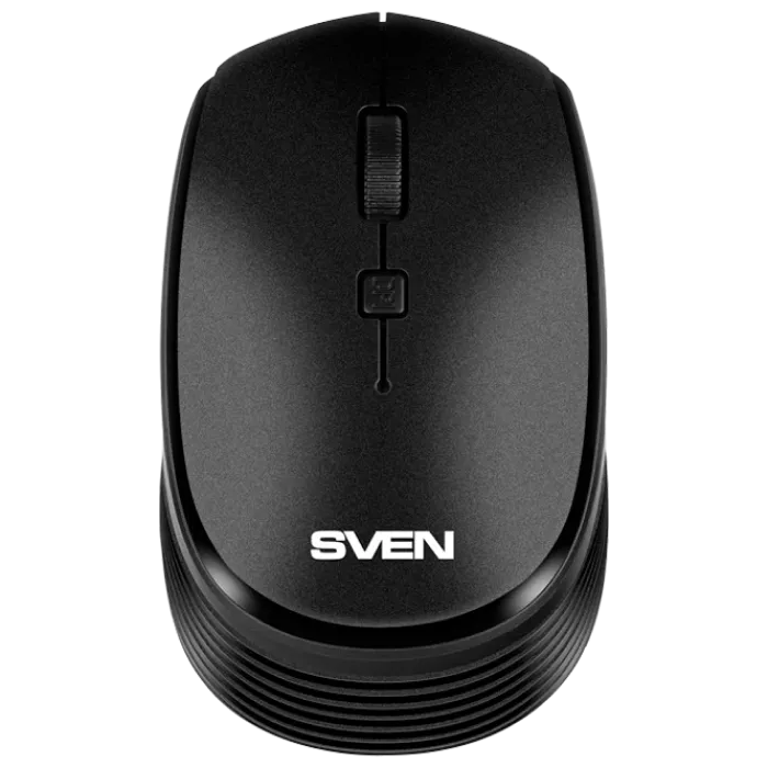Wireless Mouse SVEN RX-210W, Optical, 800-1400 dpi, 4 buttons, Ambidextrous, 1xAA, Black