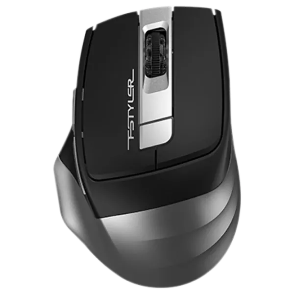 Wireless Mouse A4Tech FB35, Optical, 1000-2000 dpi, 6 buttons, Ergonomic, 1xAA, BT+2.4Ghz, Grey