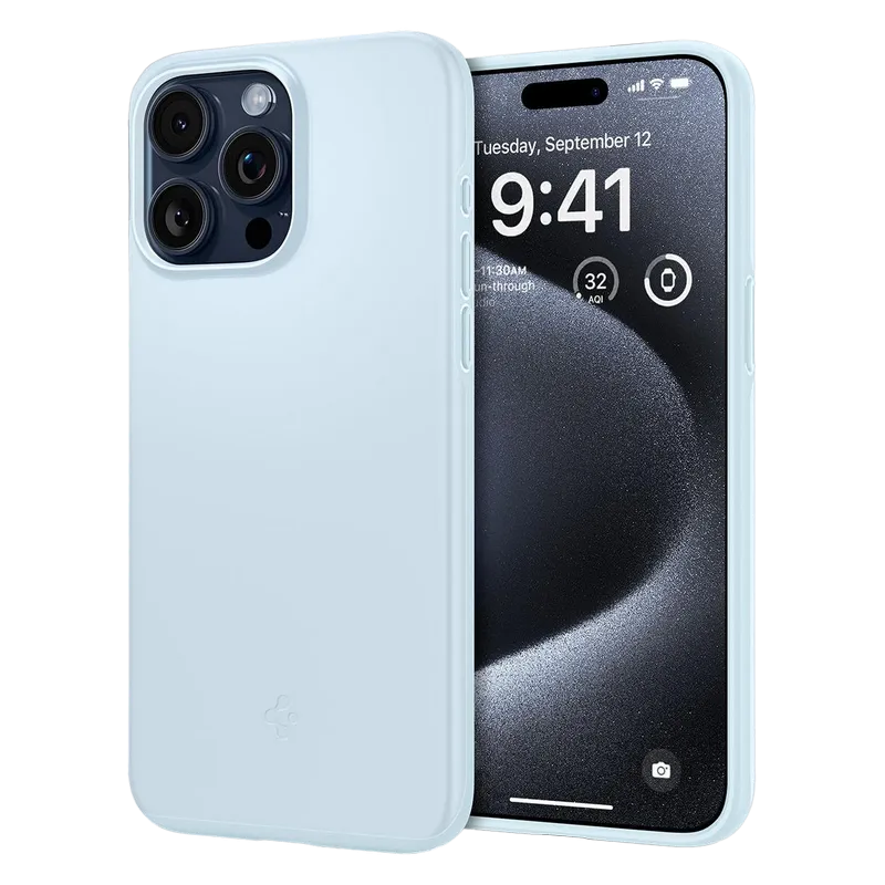 Spigen iPhone 15, Thin Fit, Mute Blue