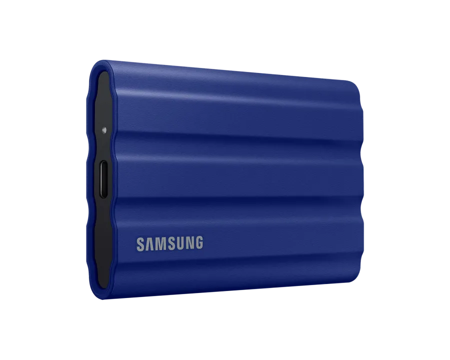 2.0TB Samsung Portable SSD T7 Shield Blue, USB-C 3.1 (88x59x13mm, 98g,R/W:1050/1000MB/s, IP65)