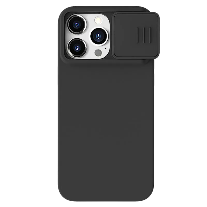 Nillkin Apple iPhone 15 Pro Max, CamShield Silky Silicone Case, Elegant Black
