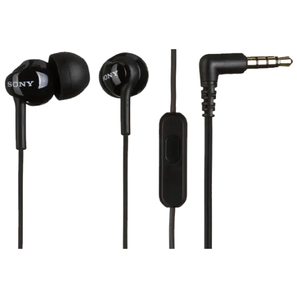Наушники SONY MDR-EX110AP, Чёрный..