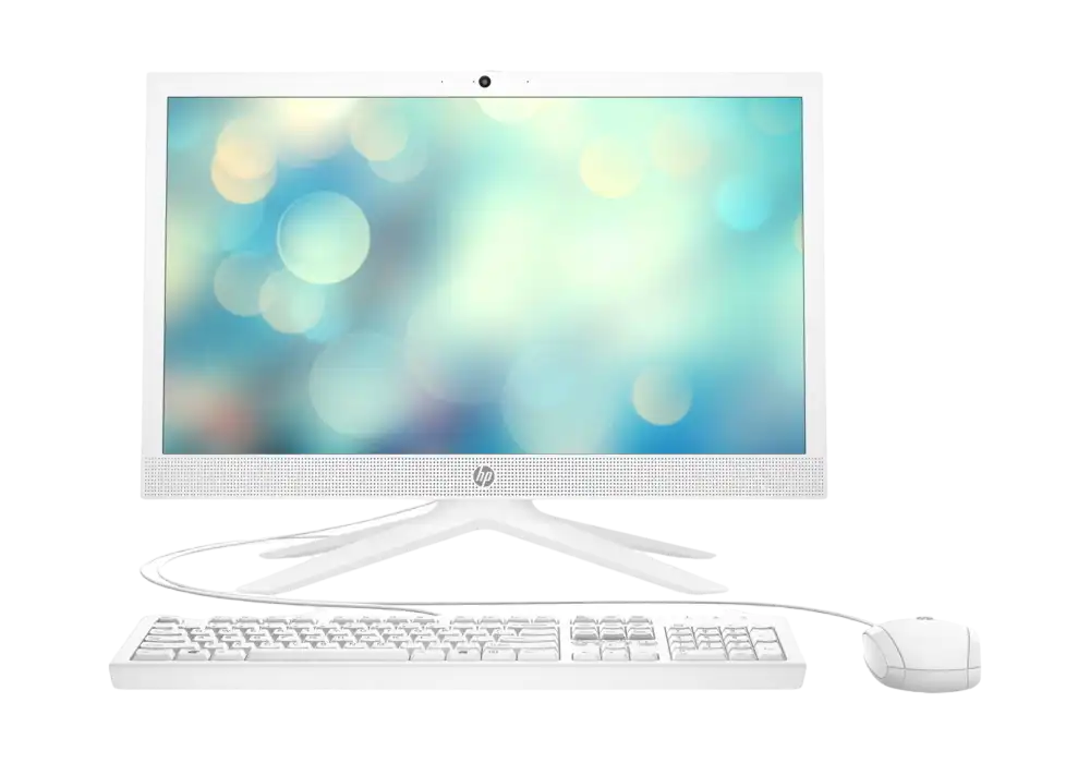 Моноблок HP 21-b0052ur, 20,7", Intel Celeron J4025, 4Гб/128Гб, Windows 11 Home, Белый