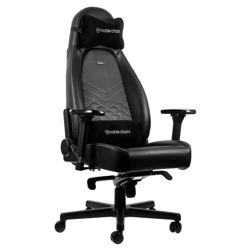 Gaming Chair Noble Icon NBL-ICN-PU-BPW Black/White, User max load up to 150kg / height 165-190cm