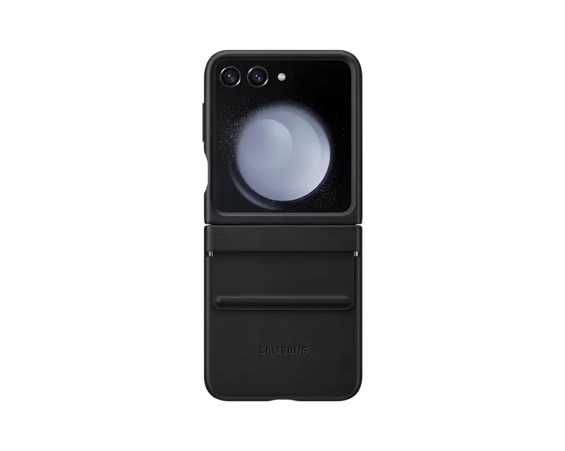 Original Sam. Eco-Leather case Galaxy Flip 5, Black