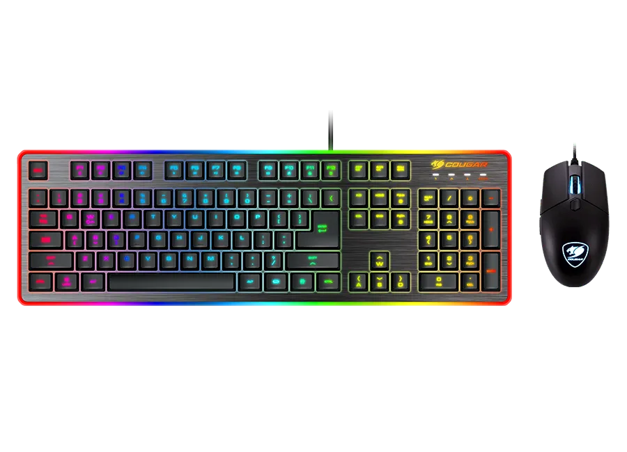 Gaming Keyboard & Mouse Cougar Deathfire EX, 8-Effect Multicolour Backligh, FN Key, Win Lock, USB