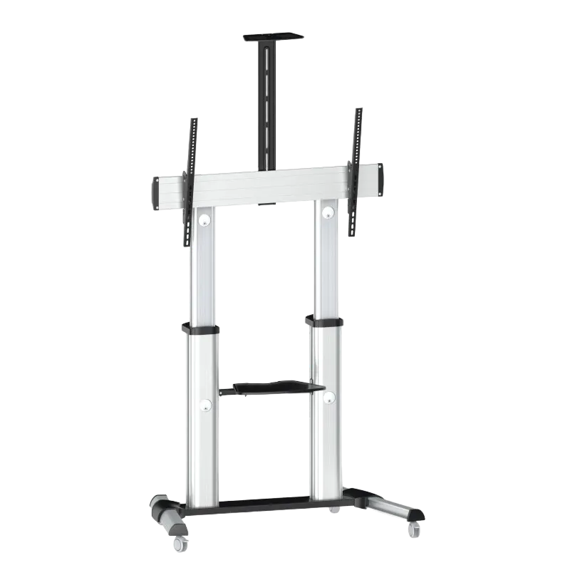 TV Mount Stand Reflecta 100VC-Shelf; 60-100", Silver, Fixed/Tilt, VESA up to 1000x600; max. 100 kg