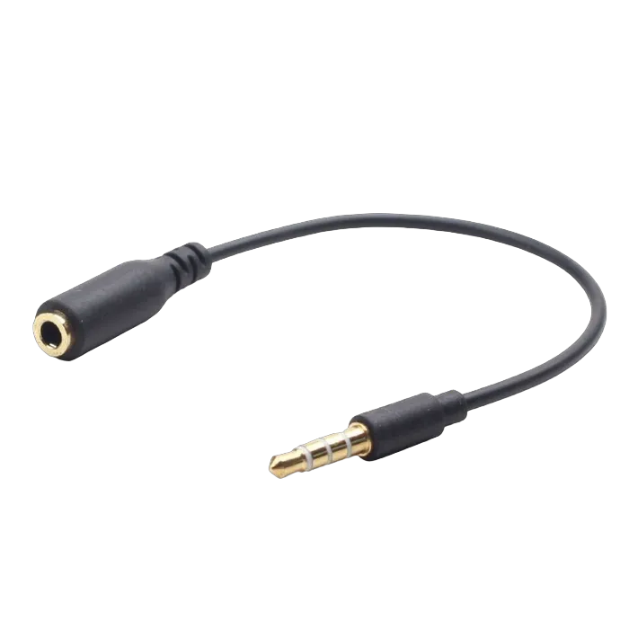 Audio adaptor 4-pin male jack L-R-GND-MIC to 4-pin female jack L-R-MIC-GND, Cablexpert, CCA-419