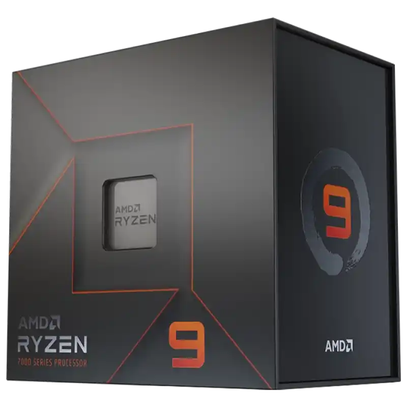 CPU AMD Ryzen 9 7900X  (4.7-5.6GHz, 12C/24T, L2 12MB, L3 64MB, 5nm, 170W), Socket AM5, Tray