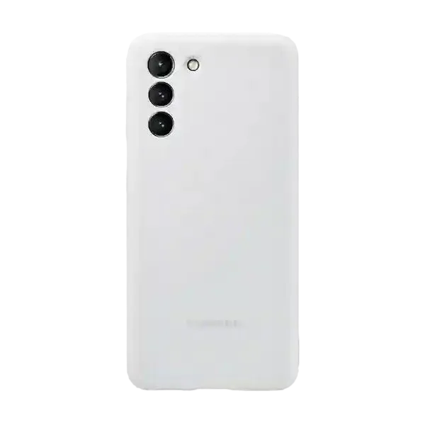 Original Sam. silicone cover Galaxy S21, Light Gray