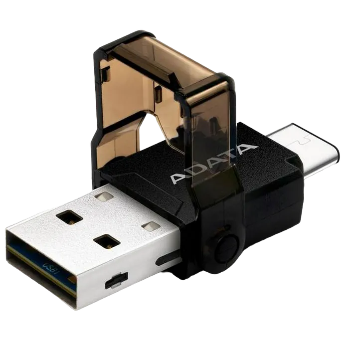 Cumpara  Cartreaders - Кардридер ADATA ACMR3PL-OTG-RBK, USB Type-C, ..