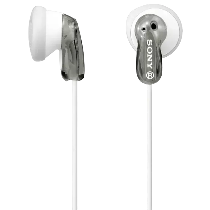 Earphones  SONY  MDR-E9LPH, 3pin 3.5mm jack L-shaped, Cable: 1.2m, Gray