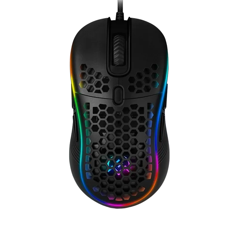 Gaming Mouse SVEN RX-G860, Optical, 200-12800 dpi, 8 buttons, Honeycomb design, RGB, Black, USB