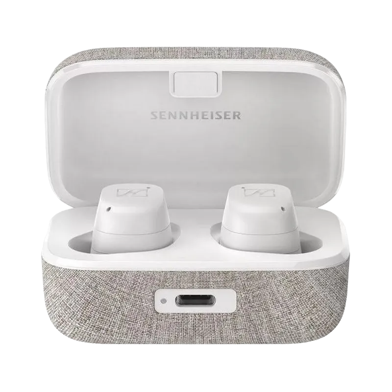 True Wireless Sennheiser Momentum 3 White, Adaptive Noise Cancellation, IPX4, Up to 28 hours play