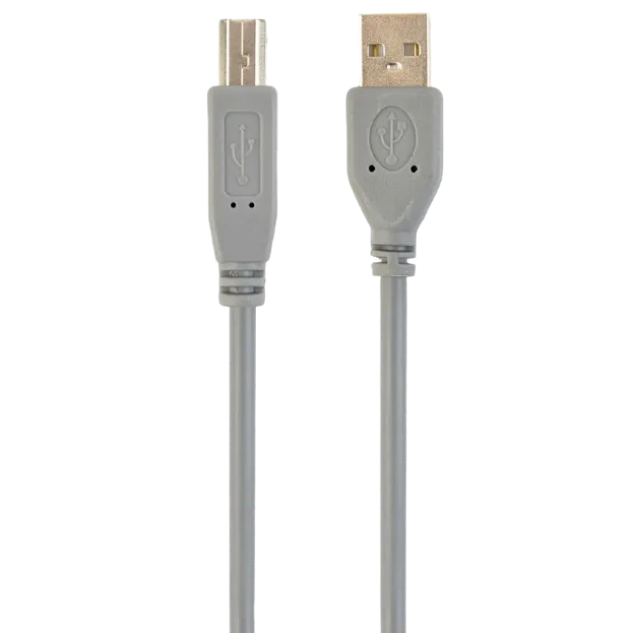 Cable USB, AM/BM,  1.8 m, USB2.0, High quality, Cablexpert, Grey, CCP-USB2-AMBM-6G