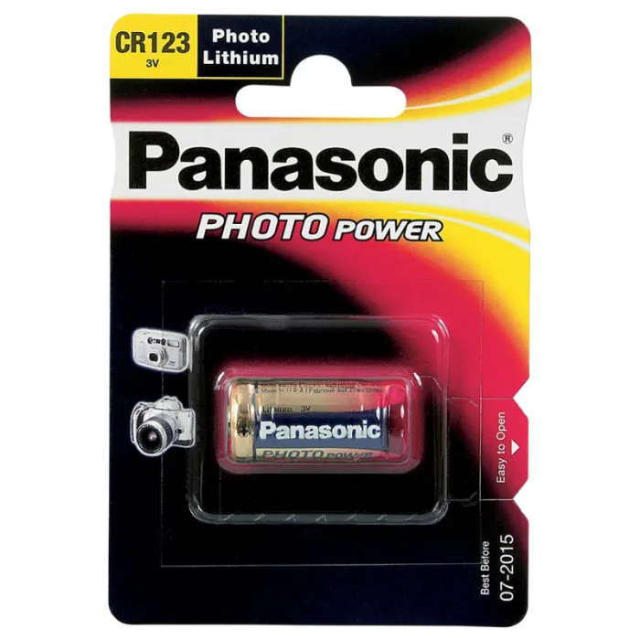 Батарейки Panasonic CR-123AL, CR123..