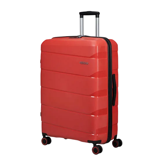 Valiza American Turister AIR MOVE 4 roti 75/28 TSA rosu coral