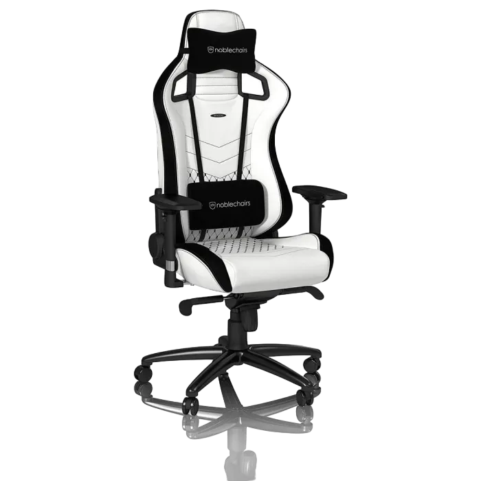 Gaming Chair Noble Epic NBL-PU-WHT-001 White, User max load up to 120kg / height 165-180cm