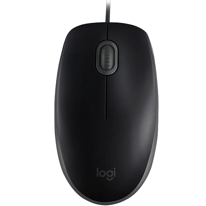 Mouse Logitech B110 Silent, Optical, 1000 dpi, 3 buttons, Ambidextrous, Black, USB