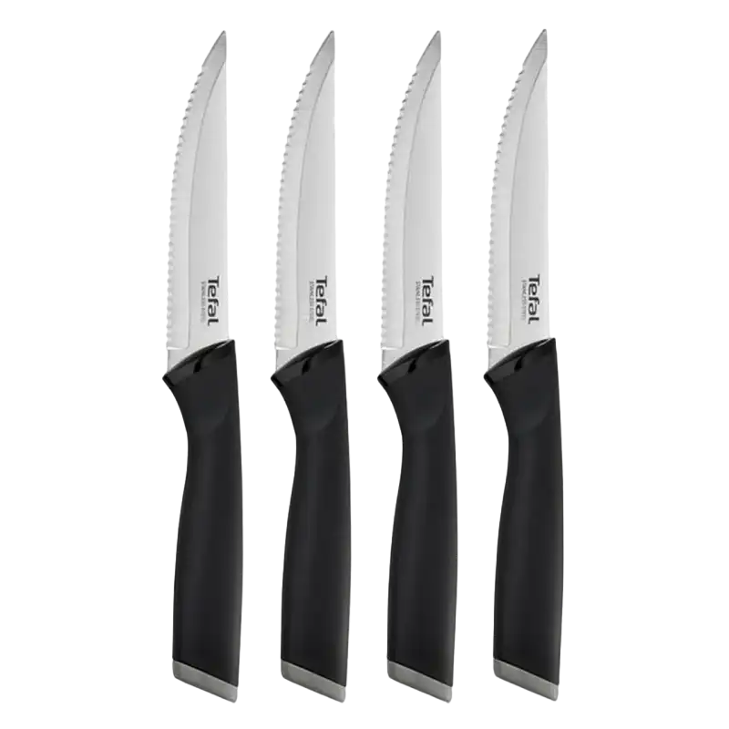 Купить  Кухонные ножи - Набор ножей Tefal K221S404, Чёрный..