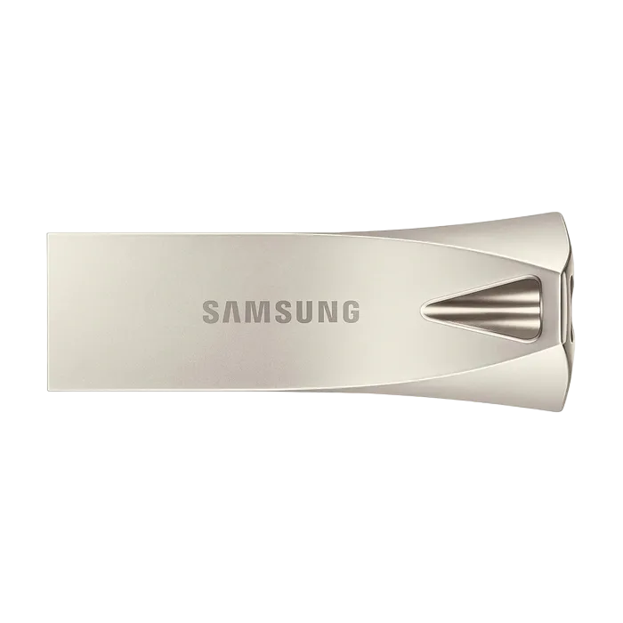 128GB USB3.1 Flash Drive Samsung Bar Plus "MUF-128BE3/APC", Silver, Metal Case (R:200MB/s)