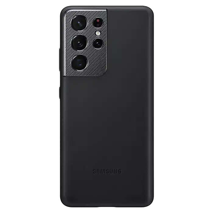 Чехол Samsung Leather Cover for Galaxy S21 Ultra, Чёрный