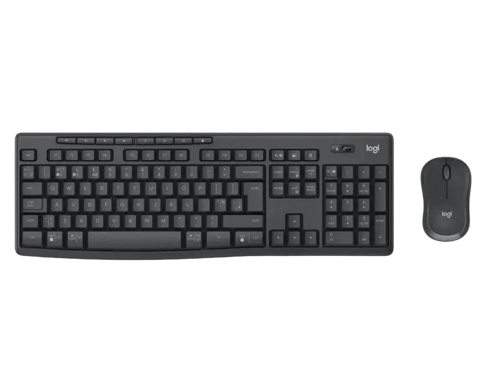 Wireless Keyboard & Mouse Logitech MK370, Media keys, Silent, Spill-resistant, 5M, 1000dpi, 3 button