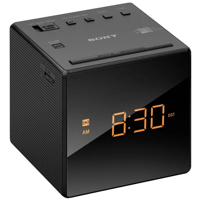 SONY ICF-C1T, Black, Clock Radio with dual alarm, AM/FM