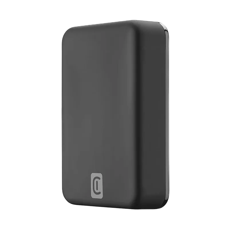 Wireless Power Bank Cellularline 5000mAh, MAGSAFE, Black