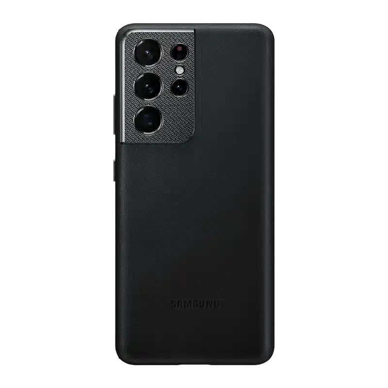Чехол Samsung Leather Cover for Galaxy S21, Чёрный