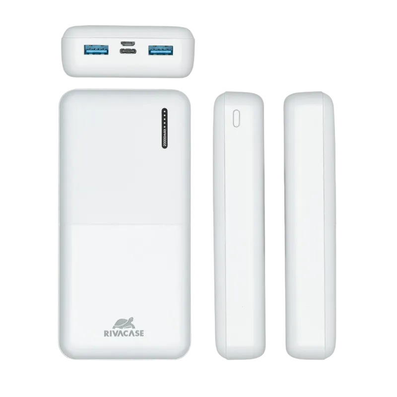 Power Bank Rivacase 20000 mAh QC 3.0/PD, VA2572, White
