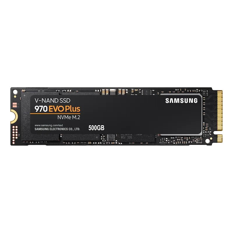 .M.2 NVMe SSD  500GB  Samsung 970 EVO Plus [PCIe 3.0 x4, R/W:3500/3200MB/s, 480/550K IOPS, Phx, TLC]