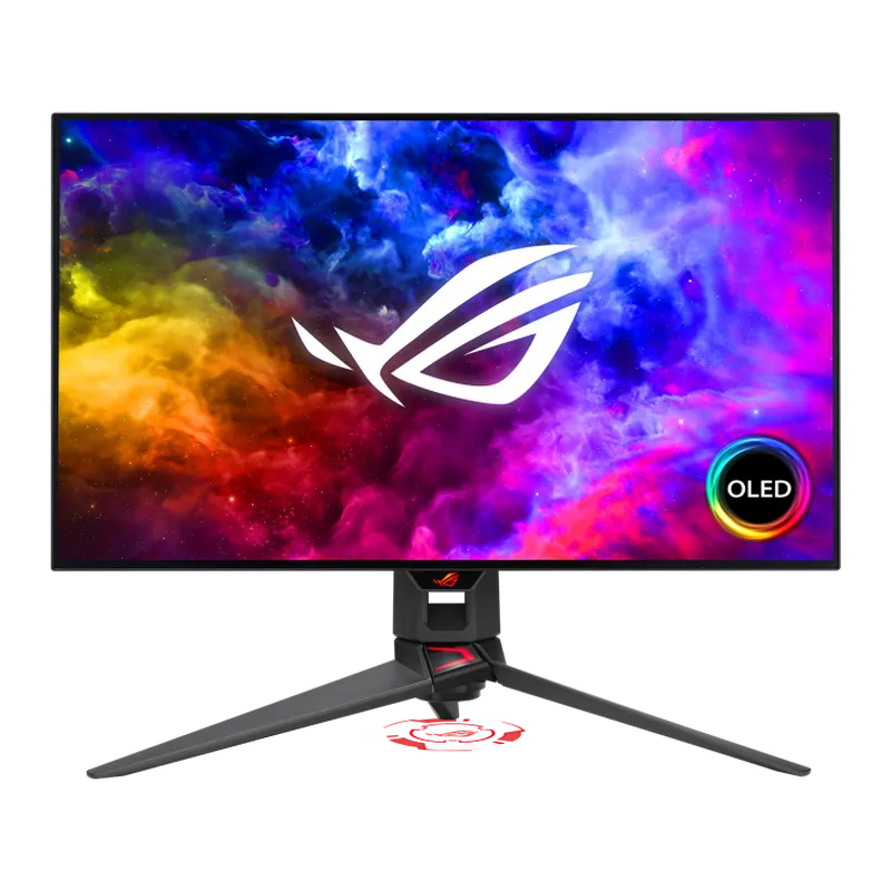 27" ASUS ROG Strix PG27AQDM,Black,OLED,2560x1440,240Hz,G-Sync+FreeSync,0.03msGTG,450cd,HDR10,HDMI+DP