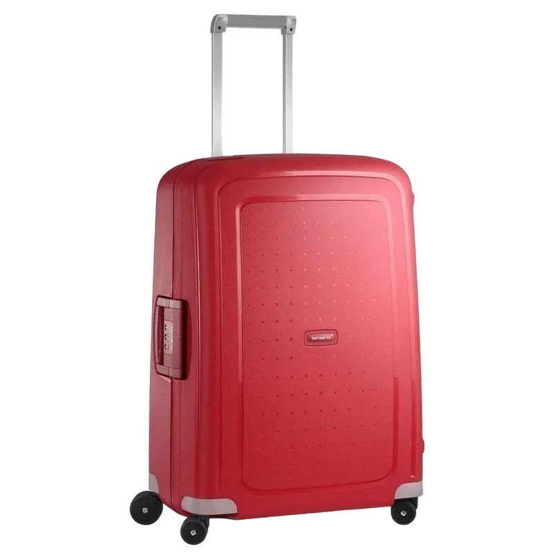 Valiza Samsonite S'CURE cu 4 roti 69/25 rosu purpuriu