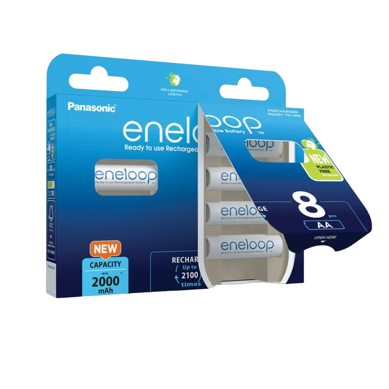 AA  Eneloop 2000mAh, Blister*8, Panasonic, BK-3MCDE/8HH